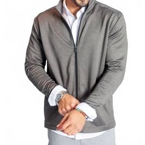 NEW BUKI destination collection full zip tech jacket in charcoal grey